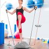 JAWINN Half Ball Balance Trainer - with Resistance Bands