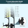 Adjustable Power Tower Dip Station with Pull Up Bar for Home Gym