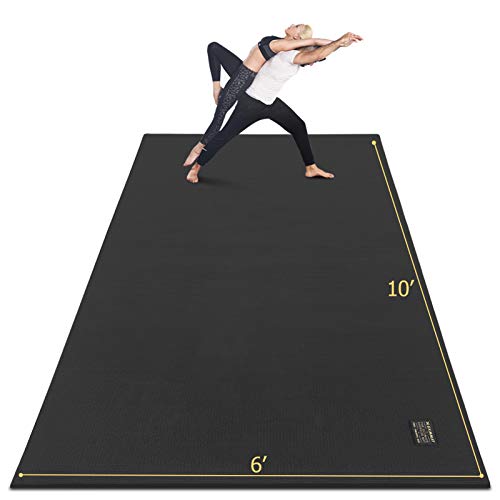 GXMMAT Extra Large Yoga Mat 10'x6'x7mm, Thick Workout Mats