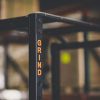 Squat Rack with Barbell Holder, Silver Spotter Arm,2x2 Uprights