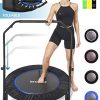 FITPULSE Mini Trampoline for Adults Rebounder Trampoline