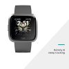Fitbit Versa Lite Smartwatch, Charcoal/Silver Aluminum