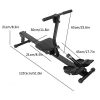Foldable Rowing Machine with LCD Monitor, Heavy Duty Steel Frame