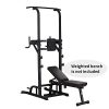 PUPZO Pull Up Bars Power Tower Workout Dip Stands