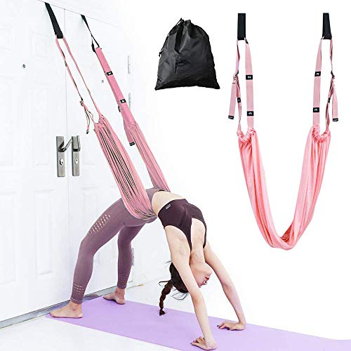 Yoga Stretching Strap, Adjustable Height Leg Stretcher Waist
