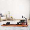 Mobifitness Rowing Machine for Home Use, Water Rower