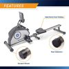 Magnetic Resistance Rowing Machine with Transport