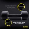 ZIVA Premium Rubber Steel Tribell Dumbbell Set