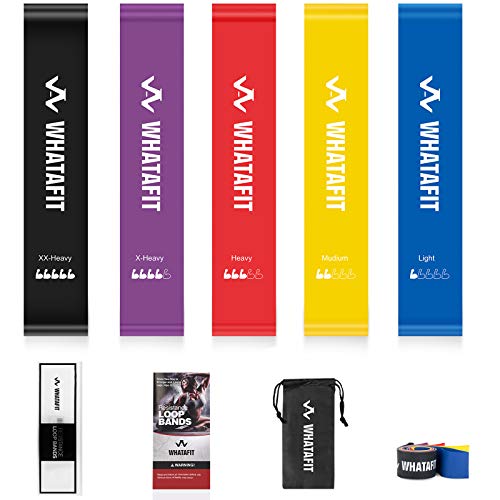 Elevate Your Workouts with Whatafit Mini Resistance Loop Bands - A Bundle of 5 for Ultimate Fitness