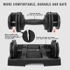 LIONSCOOL 5-in-1 Adjustable Dumbbell System with Anti-Slip