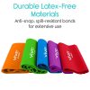 Vive Flat Resistance Band (5 Piece Set) - Elastic Exercise Equipment