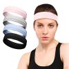 Calbeing Sports Headband for Women, Non Slip with Grip Silicone Sweat