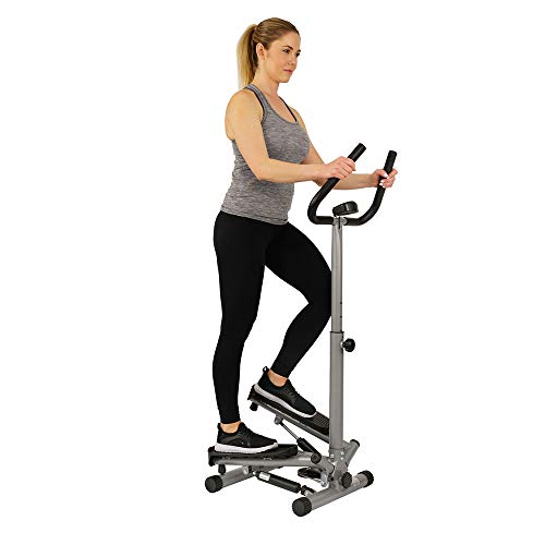 Sunny Health & Fitness Twist Stepper Step Machine with Handle Bar