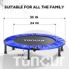 Toncur 2021 36" Mini Trampoline Fitness Foldable for Adults and Kids
