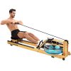 Outroad Rowing Machine for Home Gym Use, Water Wooden Rower