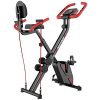 pooboo Folding Exercise Bike Upright Convertible Magnetic Bike