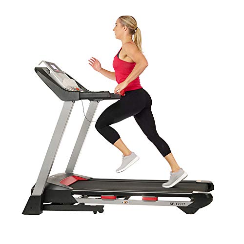 Sunny Health & Fitness Electric Folding Treadmill with LCD