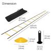 Arespark Agility Ladder, 12 Rung Training Speed Ladder & 10 Sports Cones