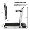 OppsDecor Under Desk Treadmill 2in1 Pad  Folding Electric
