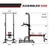 ER KANG Power Tower Dip Station, 800lbs Weight Capacity