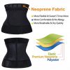 QEESMEI Waist Trainer for Women Sauna Sweat Embossed Neoprene