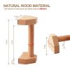 airogym Push-up Stand, 2 PCS Wood Pushup Bars Non-Slip