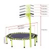 Newan 48" Silent Trampoline with Adjustable Handle Bar