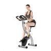 ATIVAFIT Indoor Cycling Bike Folding Magnetic Upright Bike