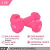 WJHWSX Dumbbells Neoprene Coated Hand Weights