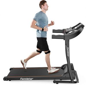 Portable Electric Folding Treadmill, Famistar Motorized Running Jogging Machine