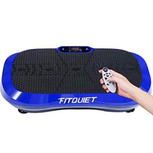 FITQUIET Vibration Plate Exercise Machine with Loop Resistance Bands