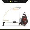 CIRCUIT FITNESS Circuit Fitness Foldable Magnetic Rowing Machine