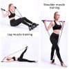 Pahajim Portable Pilates Bar Kit with Resistance Band Yoga Pilates