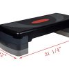 TMS 30" Aerobic Step Aerobics Trainer Adjustable Exercise Fitness
