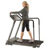 Low-Impact Walking Treadmill with Extended Handrails – Sunny Health & Fitness SF-T7857