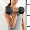 Makifly Weights Dumbbells Set-2 Hex Dumbbell with Metal Handles
