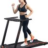 UREVO Foldable Treadmills for Home,Under Desk Electric Treadmill