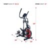 Sunny Health & Fitness Magnetic Elliptical Trainer Machine w/ Tablet Holder