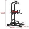 GY613 Dip Station Power Tower, Strength Training Workout Equipment