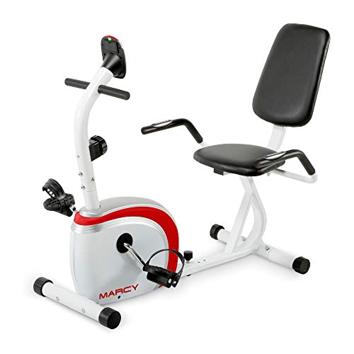 Marcy Recumbent Exercise Bike with Magnetic Resistance and Pulse Sensor