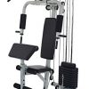 Sporzon Home Gym System Workout Station with 330LB of Resistance