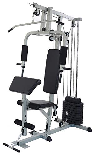 Sporzon Home Gym System Workout Station with 330LB of Resistance