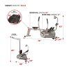 Sunny Health & Fitness Full Motion Magnetic Rowing Machine