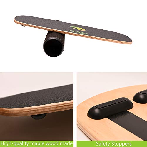 Fitlaya Fitness Balance Board Trainer Wooden Training Equipment