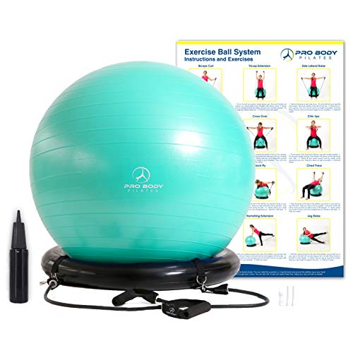 Exercise Ball Chair System - Yoga and Pilates 65 cm Ball