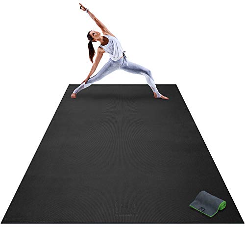 Premium Extra Large Yoga Mat - 9' x 6' x 8mm Extra Thick & Comfortable