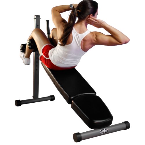 XMark Adjustable Decline Ab Workout Bench for Sit Ups