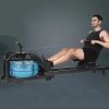 Water Rowing Machine,Indoor Rower with Adjustable Resistance