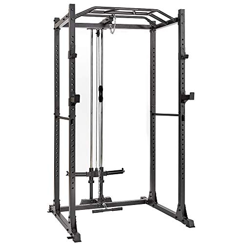 papababe Power Cage with LAT Pulldown 1200-Pound Capacity High