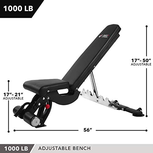 Fitness Reality 2000 Super Max XL High Capacity NO Gap Weight Bench ...